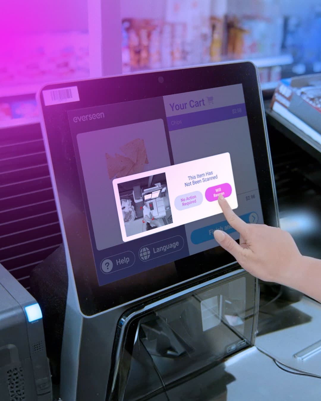 everseen ai self checkout loss prevention retail